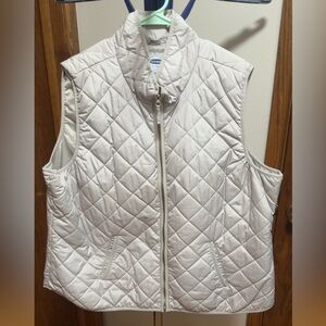 Old Navy Women's Quilted Vest - Light Beige